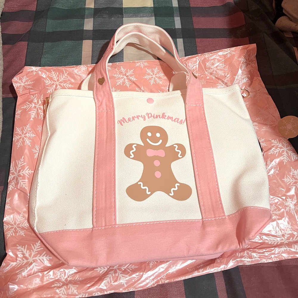 🩷Cute Pink Christmas Coquette Tote🩷